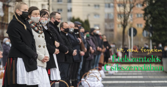 Ételszentelés Csíkszeredában