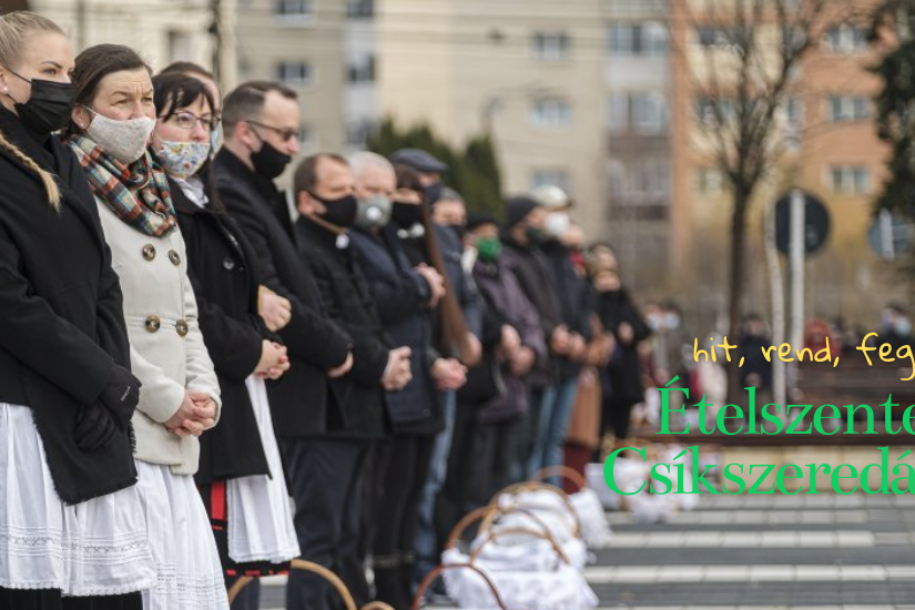 Ételszentelés Csíkszeredában