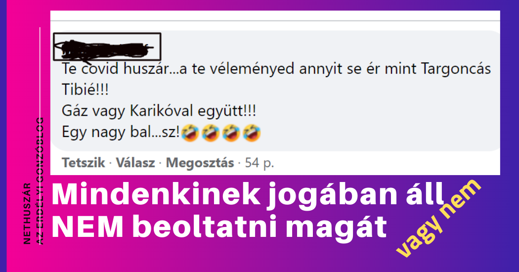 Mindenkinek jogában áll NEM beoltatni magát (1)