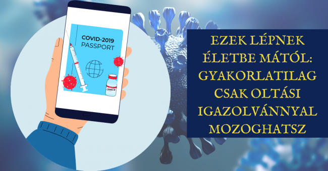 Ezek lépnek életbe mától gyakorlatilag csak oltási igazolvánnyal mozoghatsz