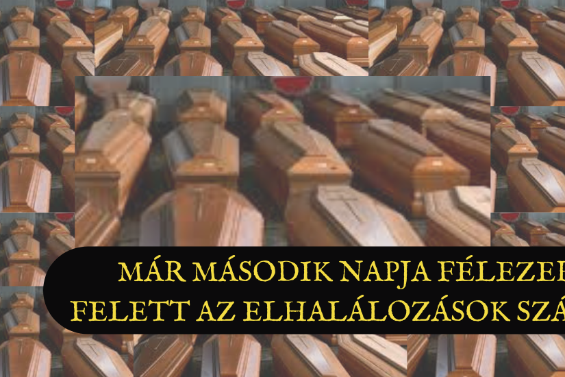 Már második napja félezer felett az elhalálozások száma!