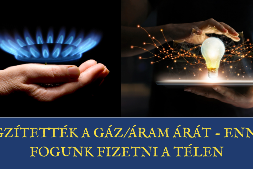 Rögzítették a gázáram árát – ennyit fogunk fizetni a télen