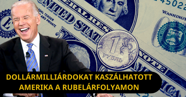 Dollármilliárdokat kaszálhatott Amerika a rubelárfolyamon