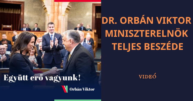 dr. orbán viktor miniszterelnök teljes beszéde