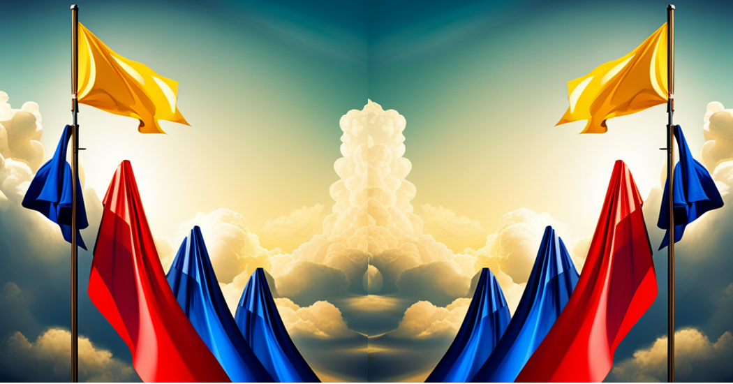 sarga_kek_voros_zaszlok_felhok_drama_illu