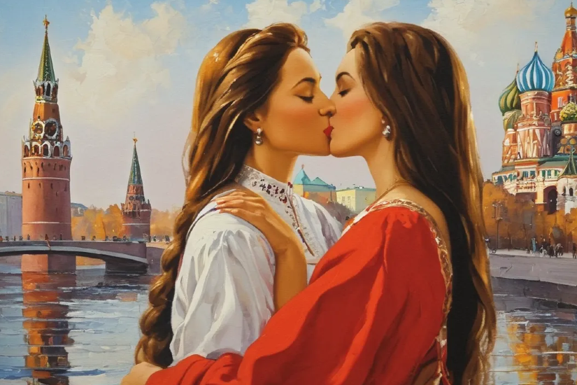 orosz_meleg_par_nok_csok_illu_ai