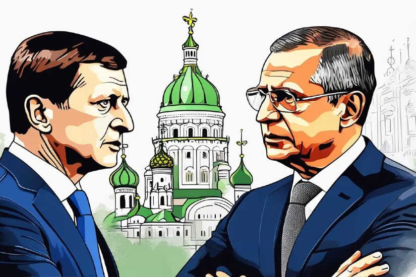 lavrov_zelenszkij_illu_ai